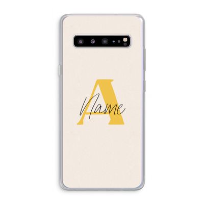 Amber Script: Samsung Galaxy S10 5G Transparant Hoesje