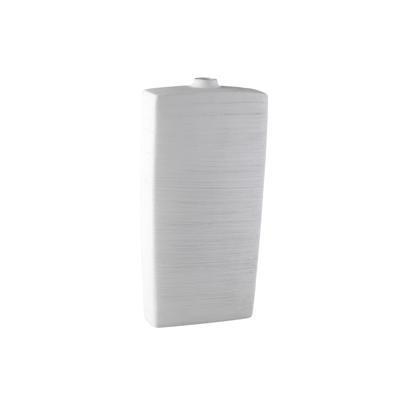 Janettee Wit rechthoekige keramische fles L