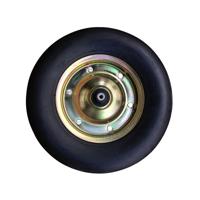 Fort Massief wiel 400x100 gegalvaniseerde velg as 13cm