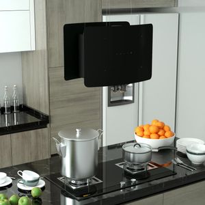 VidaXL Afzuigkap hangend met aanraaksensor lcd gehard glas