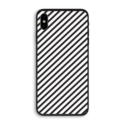 Strepen zwart-wit: iPhone X Biologisch afbreekbaar hoesje