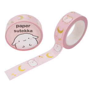 Paper Sutekka Washi Tape - Pink Moon - Gold Foil