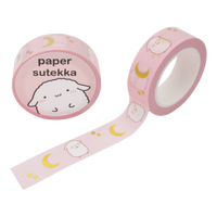 Paper Sutekka Washi Tape - Pink Moon - Gold Foil - thumbnail