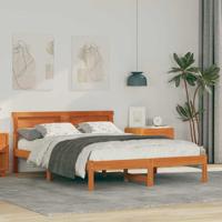 Bedframe Wasbruin 120 x 200 cm Massief grenenhout