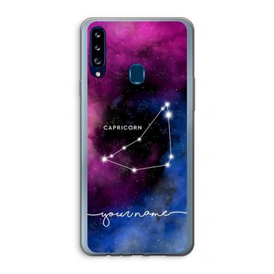 Sterrenbeeld - Donker: Samsung Galaxy A20s Transparant Hoesje