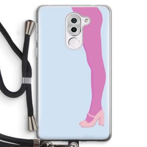 Pink panty: Honor 6X Transparant Hoesje met koord