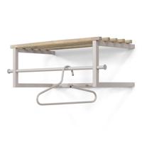 Spinder Design Spinder Design wandkapstok Marco - silky taupe/eikenhout