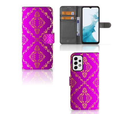 Wallet Case Samsung Galaxy A23 Barok Roze