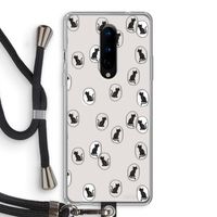 Miauw: OnePlus 8 Transparant Hoesje met koord
