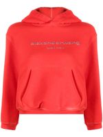 Alexander Wang hoodie pailleté à logo imprimé - Rouge - thumbnail