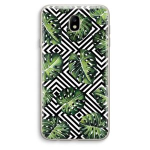 Geometrische jungle: Samsung Galaxy J7 (2017) Transparant Hoesje