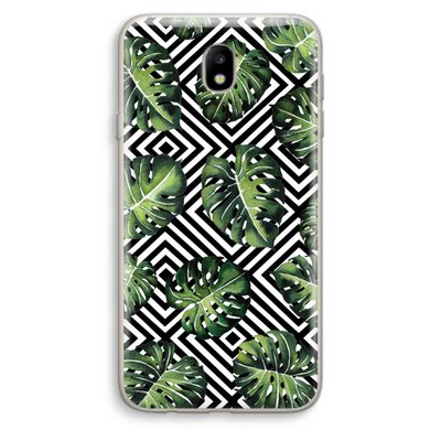 Geometrische jungle: Samsung Galaxy J7 (2017) Transparant Hoesje