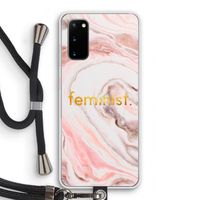 Feminist: Samsung Galaxy S20 Transparant Hoesje met koord
