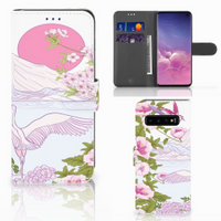 Samsung Galaxy S10 Telefoonhoesje met Pasjes Bird Standing