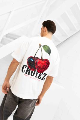 Croyez Cerise D'Amour T-Shirt Heren Wit - Maat S - Kleur: Wit | Soccerfanshop Croyez Cerise D'Amour T-Shirt Heren Wit - Maat S - Kleur: Wit | Soccerfanshop