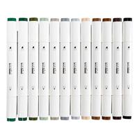 Creativ Company Tekenstift lijndikte 1+8mm natuurlijke kleuren - 12st.