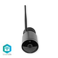 Nedis WIFICO40CBK Smartlife Camera Voor Buiten Wi-fi Full Hd 1080p Ip65 Cloud / Microsd 12 V Dc Nachtzicht Android™ & Ios Zwart - thumbnail