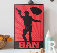 Canvas schilderij Ontwerp film karakter