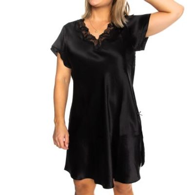 Lady Avenue Pure Silk Nightgown With Lace * Actie *