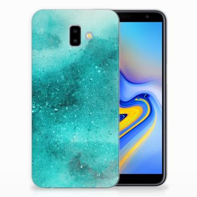 Smartphone hoesje Samsung Galaxy J6 Plus (2018) Painting Blue Smartphone hoesje Samsung Galaxy J6 Plus (2018) Painting Blue