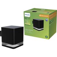 Philips LED Virona 929004658701 Wandlamp op zonne-energie met bewegingsmelder LED 1.8 W Zwart