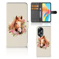 Telefoonhoesje | Met pasjeshouder | voor OPPO A58 4G Paard