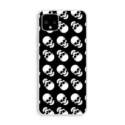 Musketon Skulls: Pixel 4 XL Transparant Hoesje