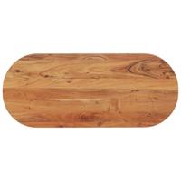 Tafelblad ovaal 100x40x2,5 cm massief acaciahout