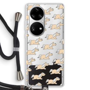 Ponys: Huawei P50 Pro Transparant Hoesje met koord