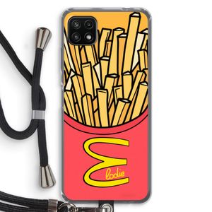 McElodie: Samsung Galaxy A22 5G Transparant Hoesje met koord
