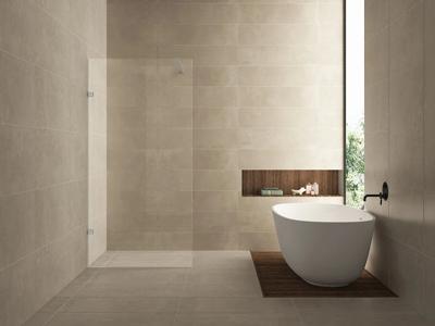 Less inloopdouche 90 x 200 cm Nano helder glas/geborsteld staal Wiesbaden