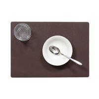 Wicotex luxe Placemats Plain - bruin - 43 x 30 cm - Met anti slip laag - Teflon coating toplaa