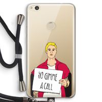 Gimme a call: Huawei Ascend P8 Lite (2017) Transparant Hoesje met koord