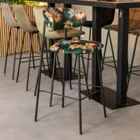 LABEL51 Eetkamerstoel Ferry - Multicolor - Fluweel - Zithoogte 78