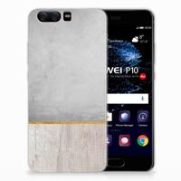 Huawei P10 | Bumper Hoesje | Wood Concrete