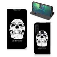Mobiel BookCase Motorola G8 Plus Skull Eyes