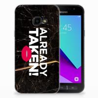 Samsung Galaxy Xcover 4 | Xcover 4s | Siliconen hoesje | met naam Already Taken Black Samsung Galaxy Xcover 4 | Xcover 4s | Siliconen hoesje | met naam Already Taken Black