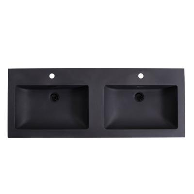 Wastafel Quartz Classic 140 cm met 2 kraangaten