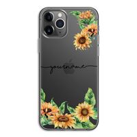Zonnebloemen: iPhone 11 Pro Transparant Hoesje