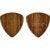 Ortega OGPWXLF-CH2 Wooden Picks Triangle XL Chacate 2.00 mm plectrumset (2 stuks)