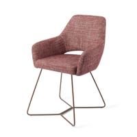 Jesper Home Eetkamerstoel 'Yanai' Beehive Rose, kleur Berry Bars