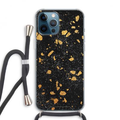 Terrazzo N°7: iPhone 12 Pro Max Transparant Hoesje met koord