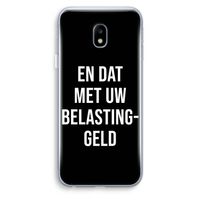 Belastinggeld - Zwart: Samsung Galaxy J3 (2017) Transparant Hoesje