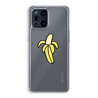 Banana: Oppo Find X3 Transparant Hoesje
