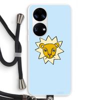 Kleine leeuw: Huawei P50 Transparant Hoesje met koord