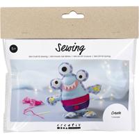 Creativ Company Mini hobbyset naaien, viltmonster, diverse kleuren, 1 doos