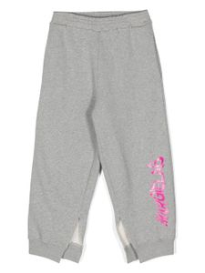 MM6 Maison Margiela Kids pantalon de jogging à logo imprimé - Gris