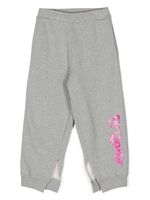 MM6 Maison Margiela Kids pantalon de jogging à logo imprimé - Gris - thumbnail