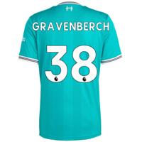 adidas Liverpool Gravenberch 38 Derde Shirt 2025-2026 adidas Liverpool Gravenberch 38 Derde Shirt 2025-2026