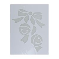 Kerst raamsjablonen/raamdecoratie kerstbelletjes plaatjes 35 cm